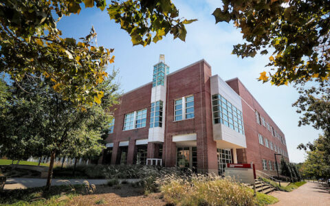 The Poulton Innovation Center on Main Campus Drive on Centennial Campus. Photo by Marc Hall